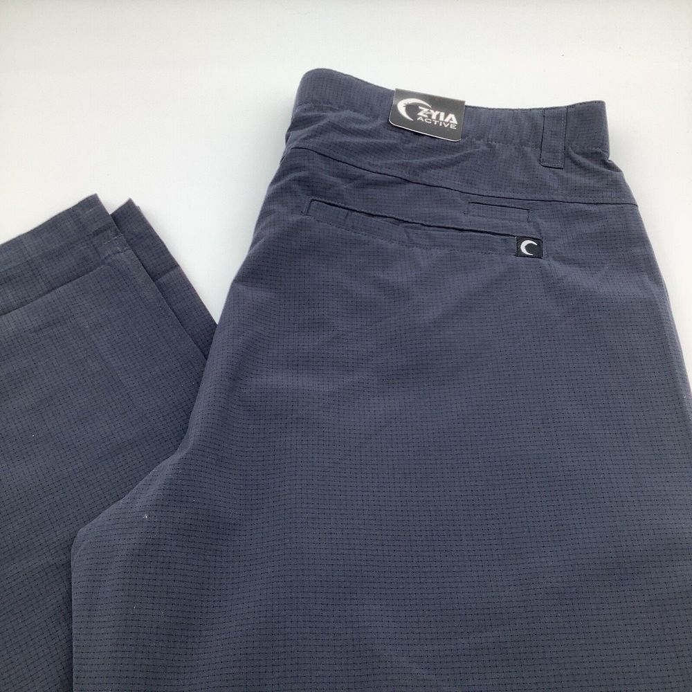 Zyia Active Mens Lightweight Pants Blue Size Medium 34‎ x 36 NWT
